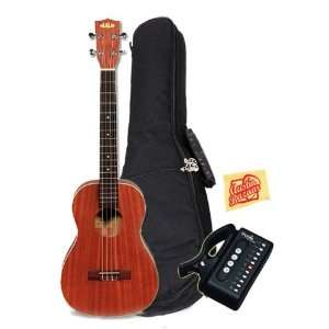  Kala KA B Mahogany Baritone Ukulele Bundle with Gig Bag 