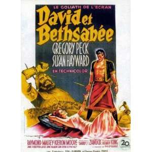 David and Bathsheba (1951) 11 x 17 Movie Poster French Style A  