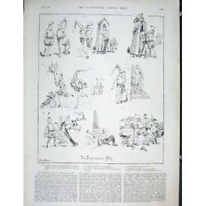   Fools Folly Hardy Sketches Barrack Army Fine Art 1889: Home & Kitchen