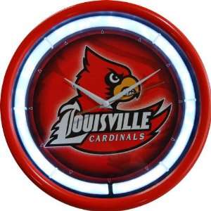 Louisville Cardinals Plasma Neon Clock