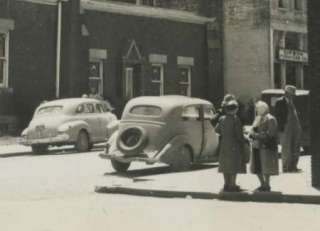 MO Trenton RPPC 50s BAPTIST CHURCH Street Scene & Cars  