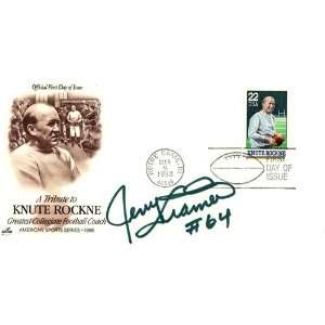  Jerry Kramer #64 Autographed/Hand Signed Knute Rockne 