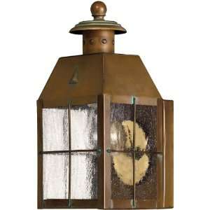  Nantucket Small Porch Light With Clear Seedy Glass.: Home 