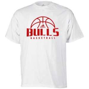  adidas Chicago Bulls White Fundamental T shirt Sports 