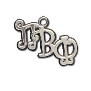  Pi Beta Phi Sterling Silver Swirl Drop 