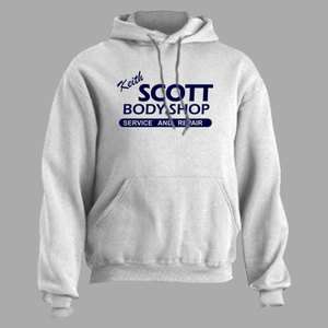 KEITH SCOTT BODY SHOP ~ HOODIE hooded sweatshirt auto repair S M L XL 