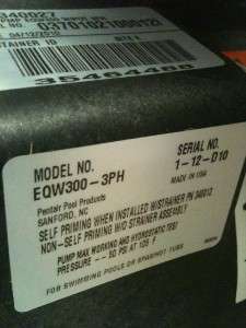 EQW 300 Series WaterFall Pool Pump eqw 300 3ph spa new  