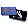 Masonic Knife Case Trapper Blue Bone Sheild CA1058 NEW  
