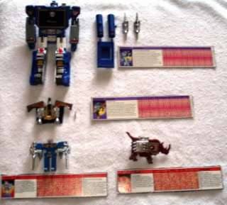 VTG G1 DECEPTICON SOUNDWAVE Transformer with Buzzsaw/Ramhorn/Eject w 