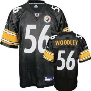 LaMarr Woodley #56 Pittsburgh Steelers Replica NFL Jersey Black Size 