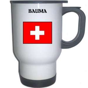  Switzerland   BAUMA White Stainless Steel Mug 