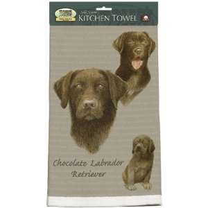  Chocolate Lab Dog Kitchen Towel