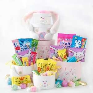 Stacking Easter Bunny Gourmet Candy Gift Tower
