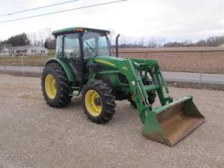 2006 JOHN DEERE 5525 4X4 TRACTOR WITH CAB AND LOADER, 500 HOURS, VERY 