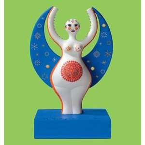 : Paradiso, Porcelain Sculpture, Angel, Small Porcelain Art Sculpture 