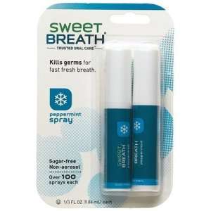  Sweet Breath Breath Spray, Peppermint, 0.33 Ounce Sprays 