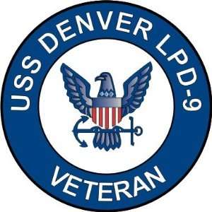   Navy USS Denver LPD 9 Ship Veteran Decal Sticker 5.5 