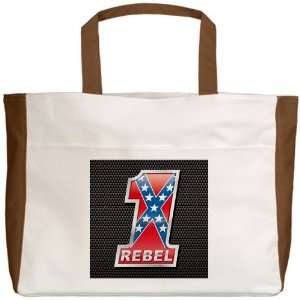  Beach Tote Mocha 1 Confederate Rebel Flag: Everything Else