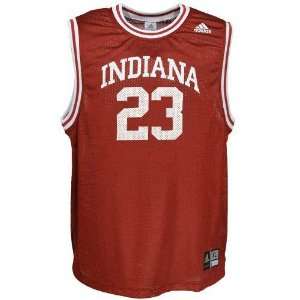  adidas Indiana Hoosiers #23 Crimson Replica Basketball 