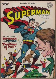 SUPERMAN #44 DC (2/1947) TOYMAN PLAYTHINGS OF PERIL LOIS LANE VERY 