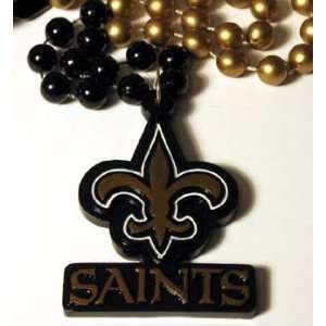  2 New Orleans Saints Mardi Gras Bead Necklaces *SALE 