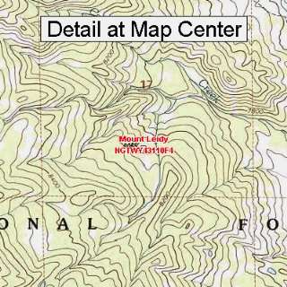   Map   Mount Leidy, Wyoming (Folded/Waterproof)