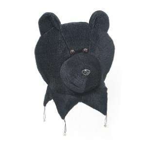  Novelty Black Bear Head Hat with Bells: Toys & Games