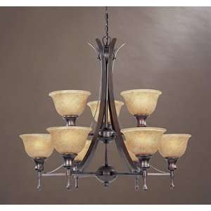  Torrance Tuscana Finish 9 Light Chandelier