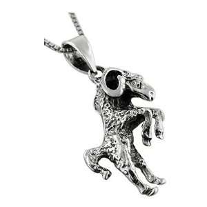  Sterling Silver The Ram Zodiac Sign Pendant Jewelry