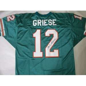 Bob Griese signed Miami Dolphins Prostyle Jersey  GAI Hologram:  