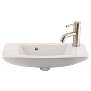  Belvidere Wall Mount Sink   Single Faucet Hole on Right 