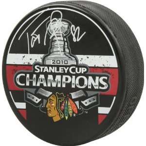 Tomas Kopecky Chicago Blackhawks Autographed 2010 Stanley Cup 