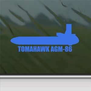  TOMAHAWK AGM 86 Blue Decal Military Soldier Car Blue 