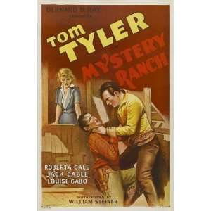  Mystery Ranch Poster Movie 27x40 Tom Tyler Roberta Gale 