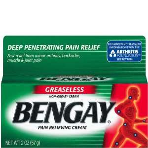  Bengay Greaseless Pain Relieving Cream 4oz: Health 