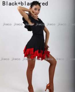   salsa rumba tango ballroom dance dress + top dance costume  