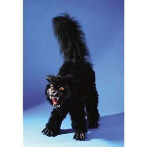  Black Fur Cat Standing Toys & Games