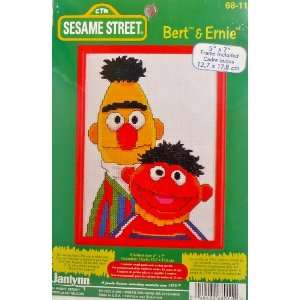  Sesame Street Bert & Ernie Counted Cross Stitch Kit 