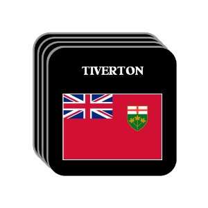  Ontario   TIVERTON Set of 4 Mini Mousepad Coasters 