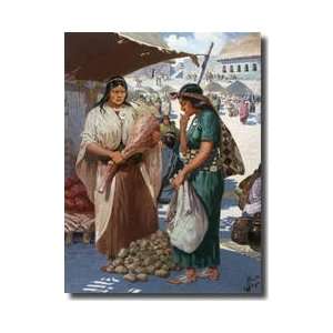  Two Incas Barter In The Market Place Giclee Print: Home 