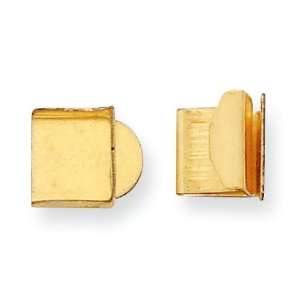    Gold Filled 11.4 x 10mm Fold Over Tongue Box Clasp Jewelry