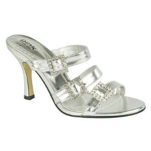   : Pink Paradox London MILEY SILVER Miley Mule in Silver: Toys & Games