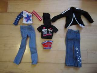   Doll hip hop american girl jeans tip top clothing assort lots  
