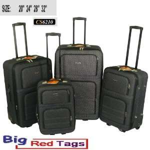   BLACK Rolling Travel Luggage Set 4 pc duffel bag: Everything Else