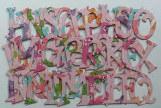   *BUBBLY PiNK FiSH* Scrapbook Chipboard Letters Alphabet  