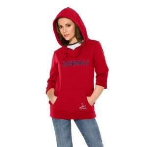 St. Louis Cardinals Womens Laser Cut 3/4 Sleeve Pullover Hoodie   by 