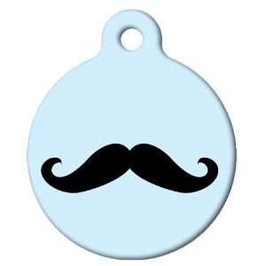  Dog Tag Art Custom Pet ID Tag for Dogs   Happy Moustache 