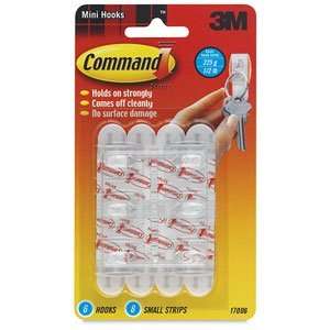  3M Command Adhesive Mini Hooks   Adhesive Mini Hooks, Pkg 