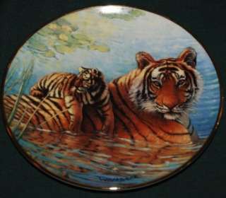 ROYAL DOULTON BIG CATS LtdEd Plate:Tiger AFTERNOON SWIM  