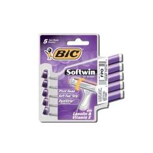  Bic Softwin Disposable Shaver For Womens 5 Count (Pack of 
